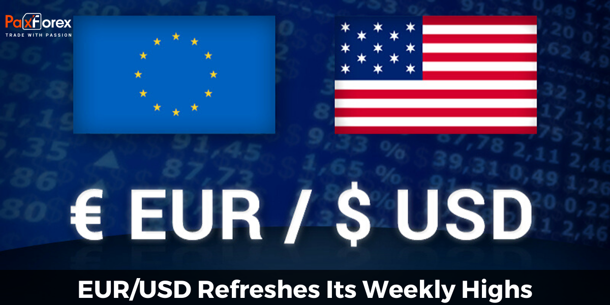 EUR/USD Refreshes Its Weekly Highs