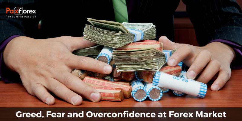 Greed, Fear and Overconfidence at Forex Market