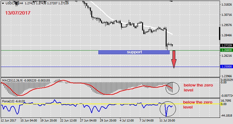 Analysis on USDCAD 13.07.20171