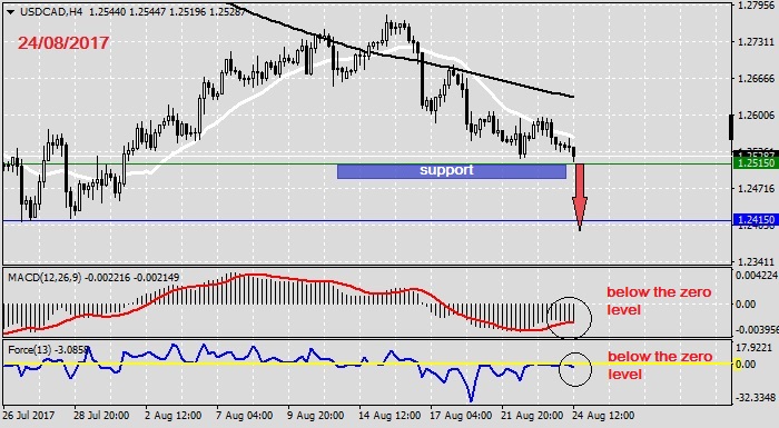 Analysis on USDCAD 24.08.20171